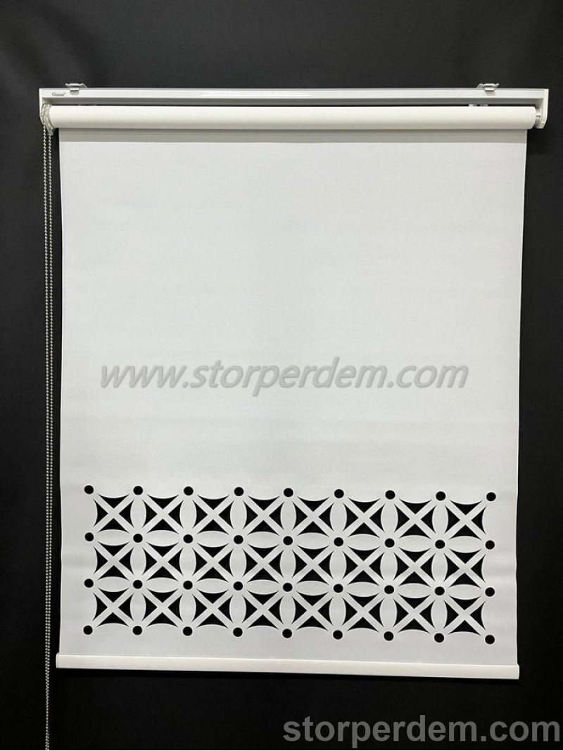LAZER KESİM STOR PERDE DESEN NO 105
